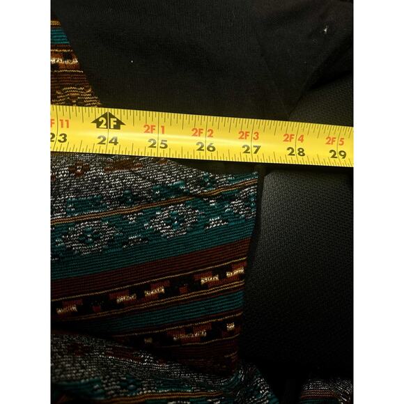 Vtg Plus No Boundaries Black Too With Attached Vest Western Boho Size 24 - Picture 5 of 6